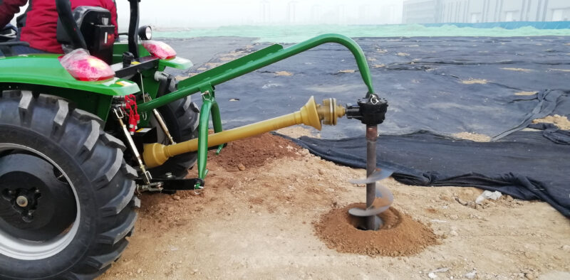 post hole digger with 12" auger