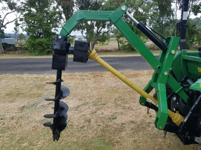 hydraulic post hole digger with 12" auger