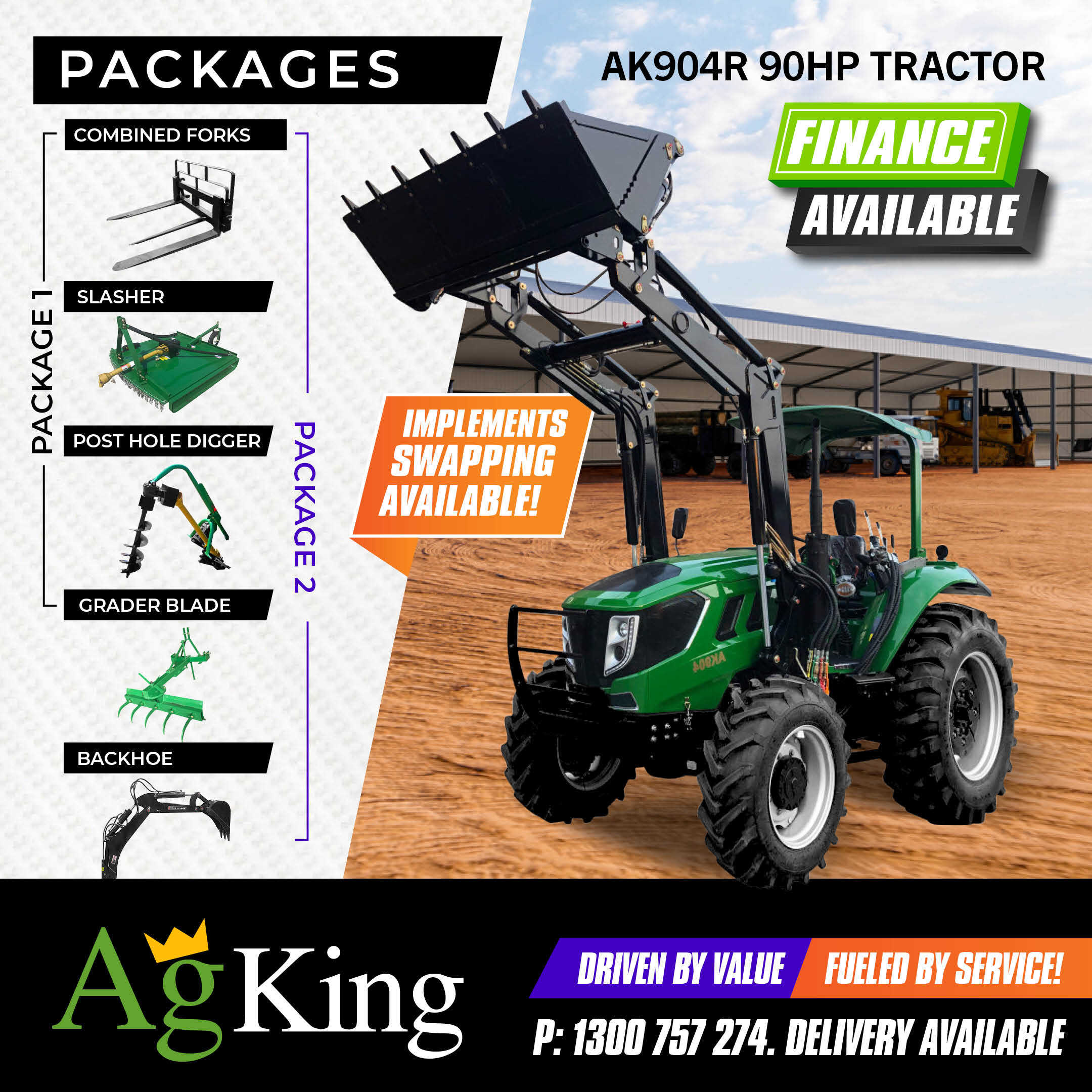 90hp Tractor AK904R